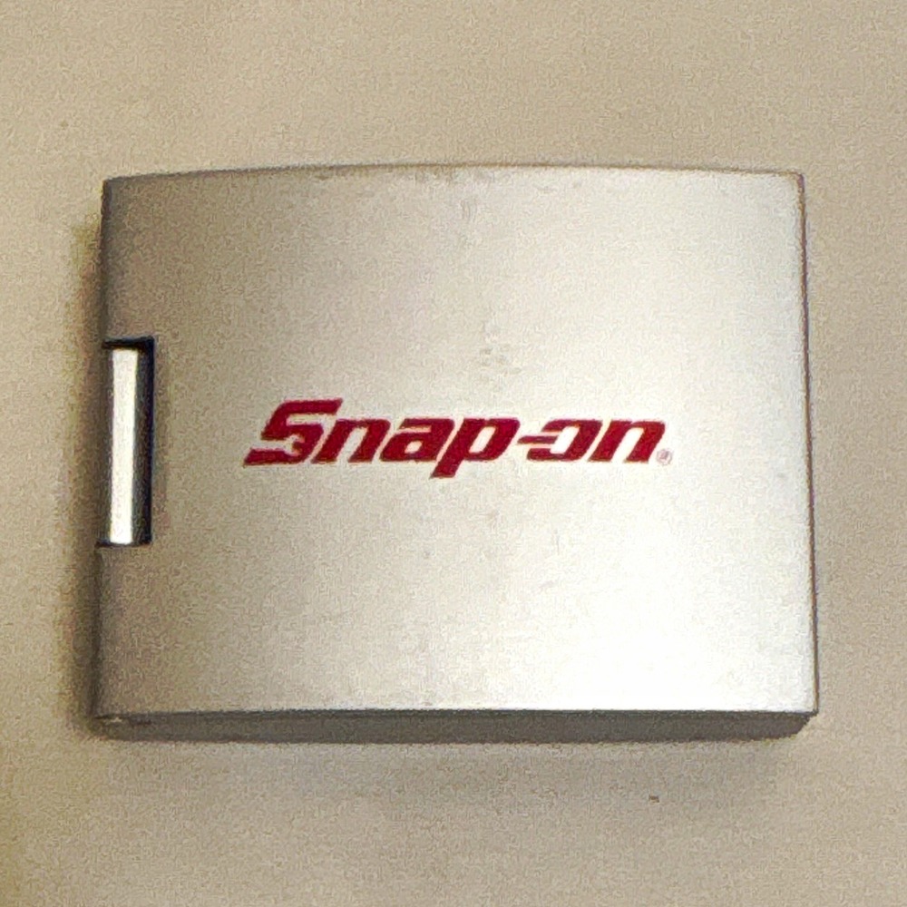 Snap-on Silver Folding Desk Alarm Clock w/ Photo Frame Quartz Analog